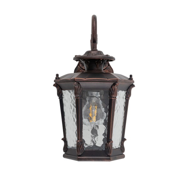 Вуличний світильник Nowodvorski 4692 Amur E27 1x25W IP23 чорний із мідною патиною - фото №2