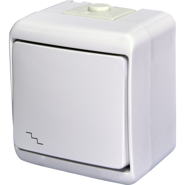 Вимикач прохідний Eti Hermetics VHE-3 IP54 білий (4668002)