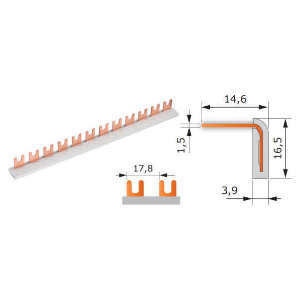 Соединительная однофазная шина Sez F-1L-1000/10-a11-K - фото №8