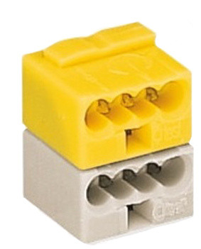 Микро-клемма для распределительных коробок, на 8 проводников, 243-212 темно-серая, WAGO