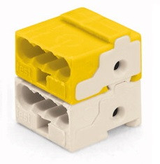 Микро-клемма для распределительных коробок, на 8 проводников, 243-212 темно-серая, WAGO - фото №1