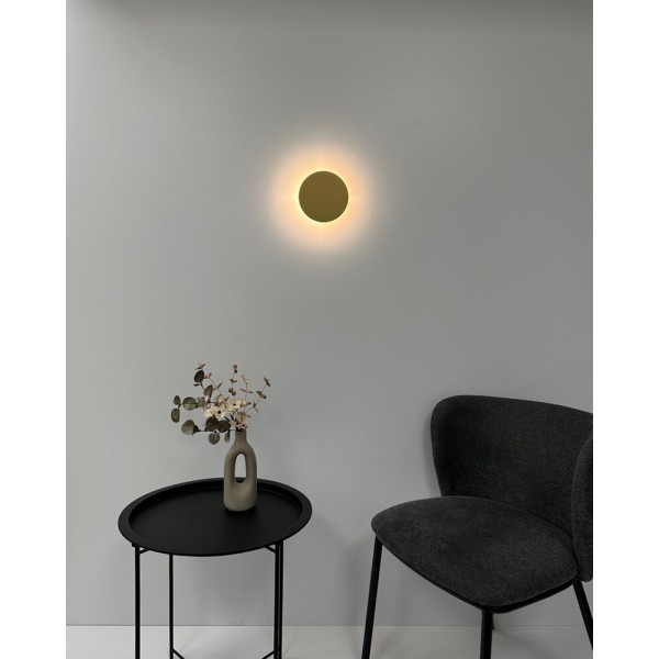 Бра, настінний світильник Nowodvorski 10317 Ring S LED 1x7W 3000K 60Lm IP20 золотий - фото №1