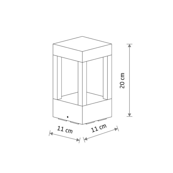 Вуличний світильник Nowodvorski 12018 Corto LED 1x7W 3000K 250Lm IP65 чорний - фото №4