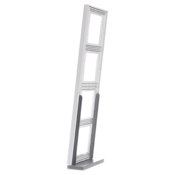 Рамка 4-місна, вертикальна, полярна білизна Berker K.1 - фото №3