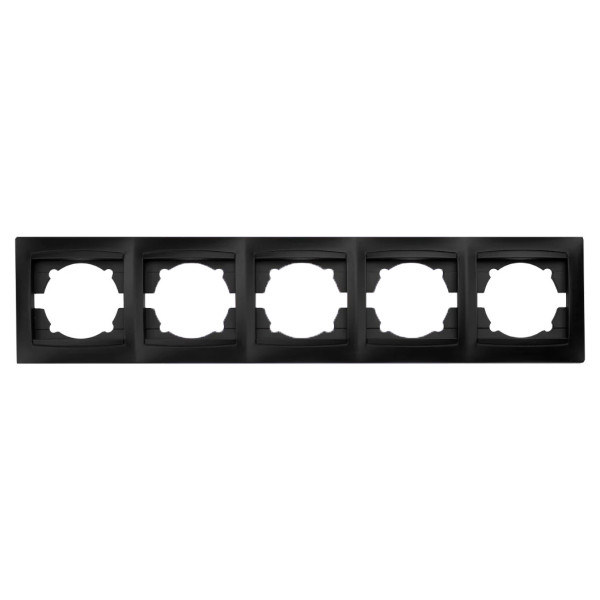 Горизонтальна 5-місна рамка Elcor Emily 9215 (211641) чорна