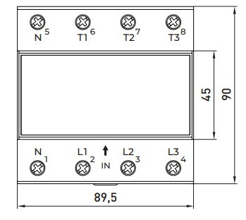 Реле контроля фаз E.Next e.control.v16 63А 3 NO з індикацією (p0690026) - фото №6