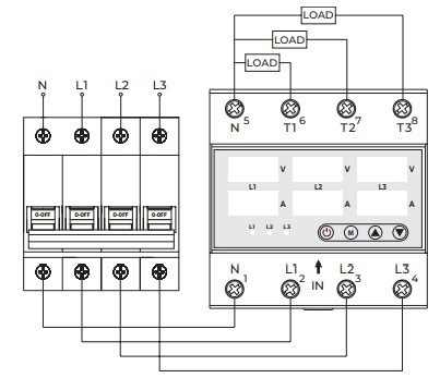 Реле контроля фаз E.Next e.control.v16 63А 3 NO з індикацією (p0690026) - фото №8