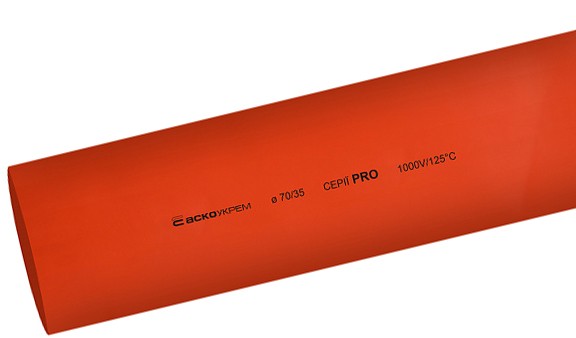 Красная термоусадочная трубка Аско-Укрем PRO Ø 70,0/35,0 (A0150040620)