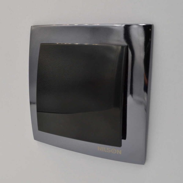 Вимикач Nilson Touran чорний 1кл ( 24221001 ) - фото №3