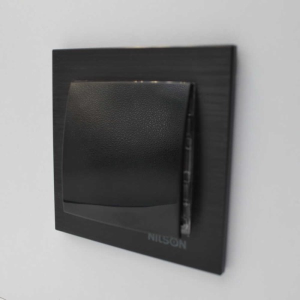 Вимикач Nilson Touran чорний 1кл ( 24221001 ) - фото №9