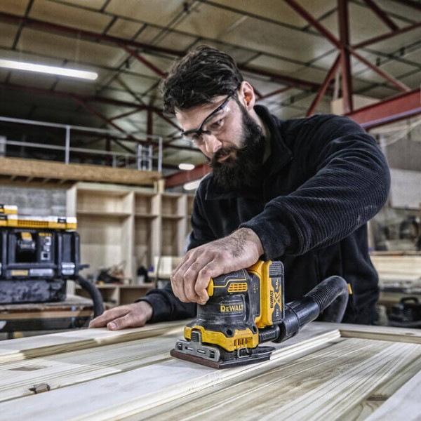 Вибрационная шлифмашина DeWALT DCW200N XR Li-Ion 18В 8000-13500об/мин - фото №7