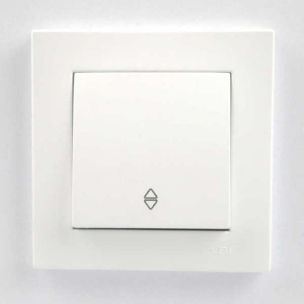 Выключатель EL-BI VEGA белый мат 1-кл проходной ( 510-016200-209 ) - фото №1