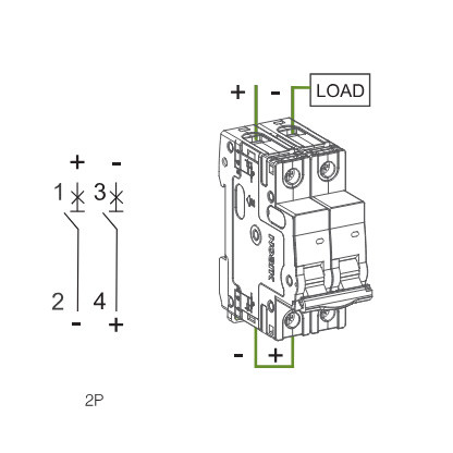 Автоматический выключатель NOARK Ex9BS 2P C6 6А 4,5кА C (102150) - фото №2