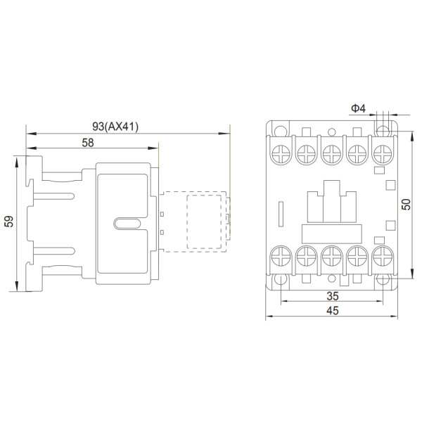 Мініконтактор NOARK Ex9CS12 10 3Р 12A 24В AC 1NO (101075) - фото №1
