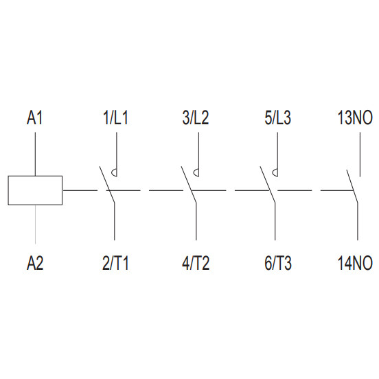 Мініконтактор NOARK Ex9CS12 10 3Р 12A 24В AC 1NO (101075) - фото №2