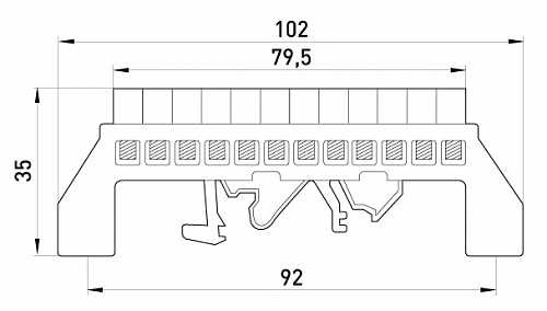 Нулевая шина E.Next e.bsi.pro.2.12 универсальная зеленая (p0650022) - фото №5