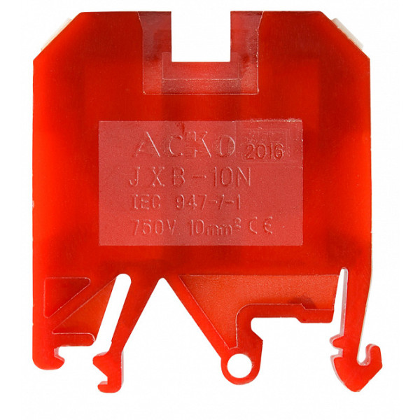 Клеммник Аско-Укрем JXB 10/35 красный (A0130010036) - фото №1