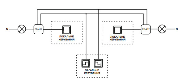 Бістабільне реле F&F BIS-412M-LED 165-265В AC 16А (захист від пускового струму) - фото №3