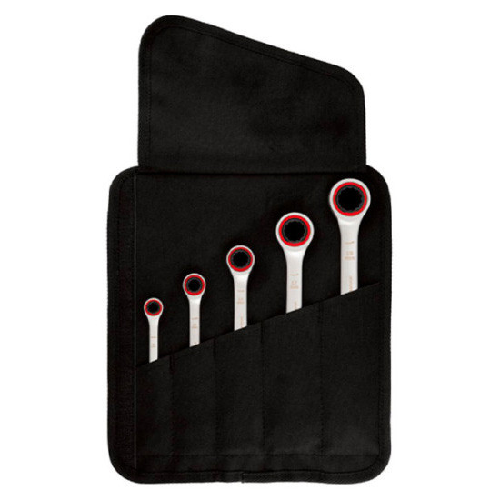 Набор гаечных ключей Bosch 5шт с трещеткой (1600A02Z3D) - фото №4