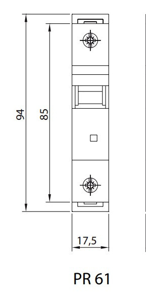 Однополюсный автомат SEZ 61 C 25A (PR61C25А) - фото №3