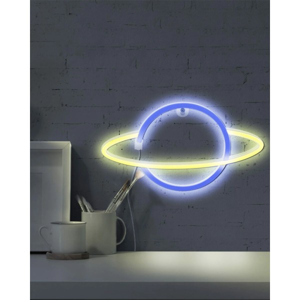 Бра, настінний світильник Goldlux 327123 Neon Planet LED 1x3W IP20 білий - фото №1