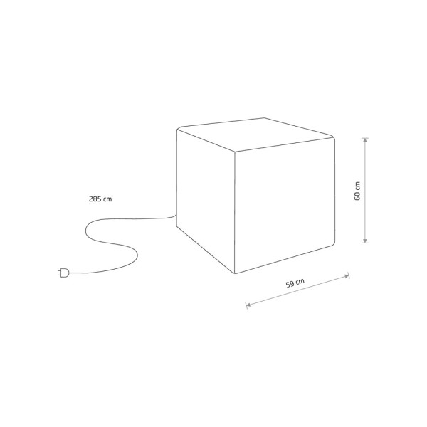 Вуличний світильник Nowodvorski 8965 Cumulus Cube L E27 1x25W IP44 білий - фото №1