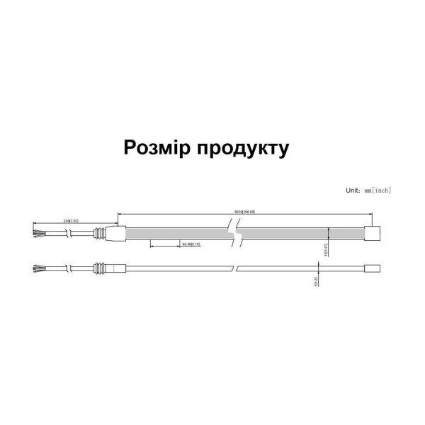 LED стрічка RISHANG COB-24V-IP68 12W RGB 5м (RMA216SP-L-V1-5mm-RGB) - фото №4