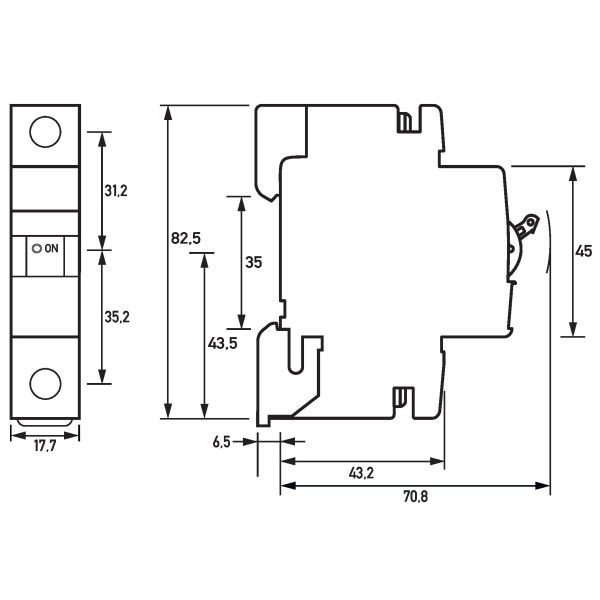 Автоматический выключатель Doepke DLS 6h B32-1 - фото №5