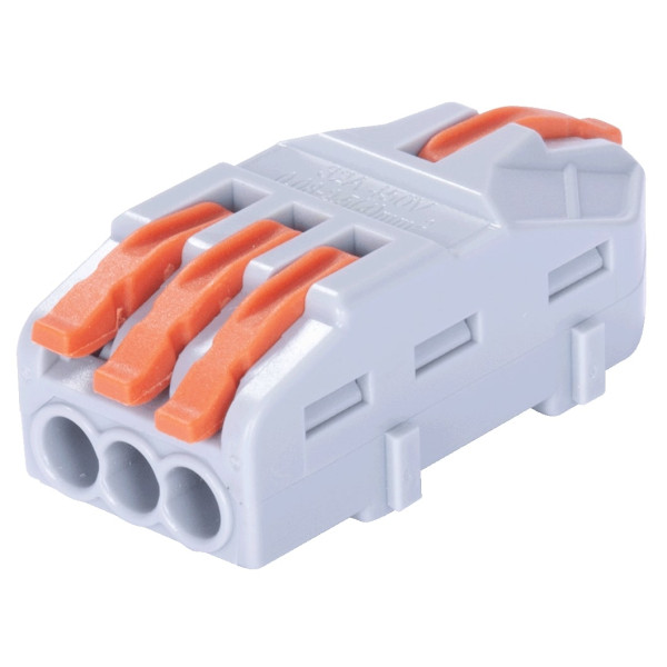 Самозажимной клеммник E.Next e.lc.pro.aw.uni.pl.1-3 соединительный универсальный (p0660013) - фото №1