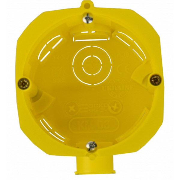 Установочная коробка Аско-Укрем КМ 03 ᴓ65мм - фото №1