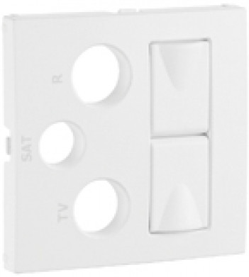 Центральна панель розетки R-TV-SAT, 2x RJ45 Logus 90 лід