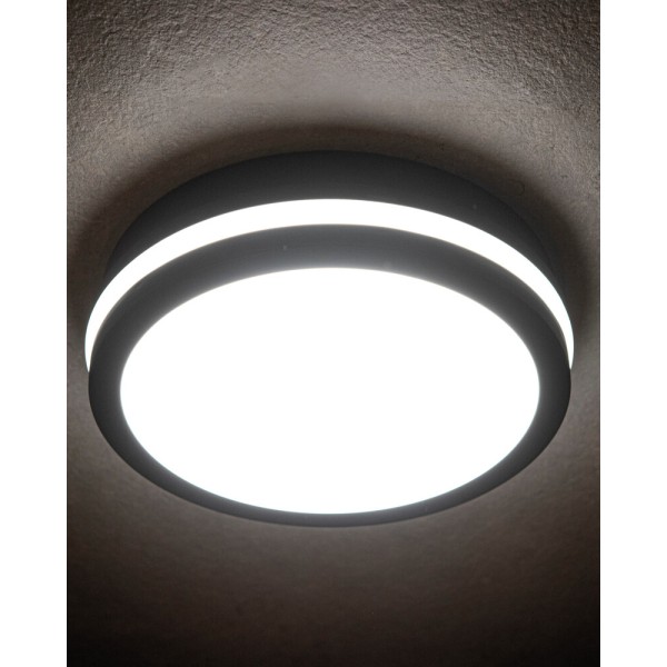 Вуличний світильник з датчиком руху Kanlux 38784 Beno LED 1x24W/30W 3000K/3500K/4000K 2850/3120/3050Lm IP65 графітовий - фото №2