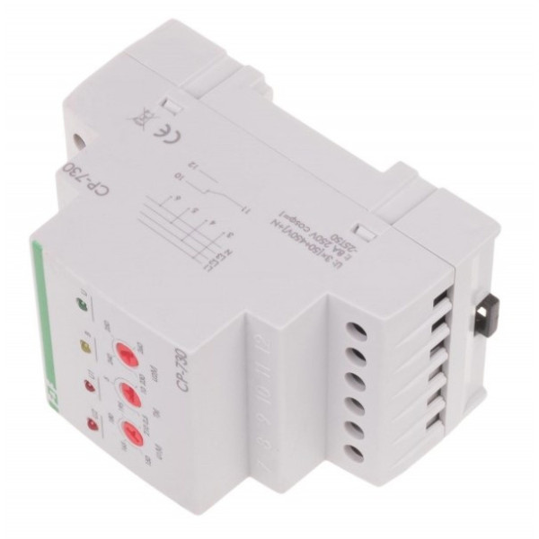Реле контролю фаз F&F CP-730 150-260В 8А - фото №2