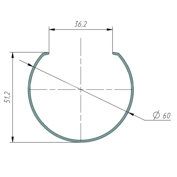 Рассеиватель матовый, 2 метра (РСР60_2) - фото №2