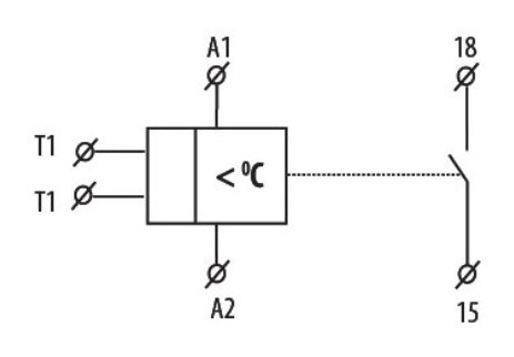 Термореле ETI 002471802 TER-3 С (+30...+70) 24-240 AC/DC (1x16A AC1) - фото №1