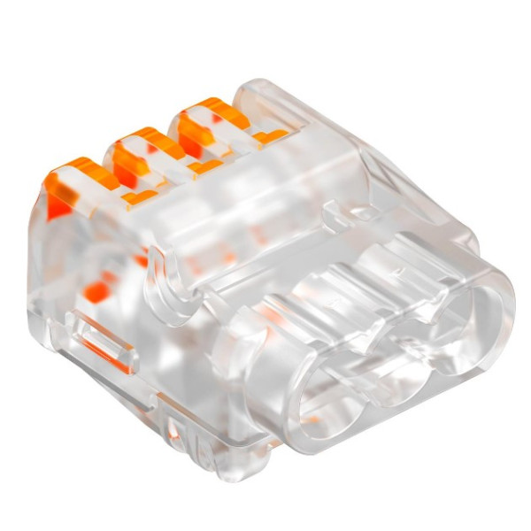 Універсальна безгвинтова клема OBO Bettermann 3-полюсна 450В, 24А, (3х0.2-2.5)