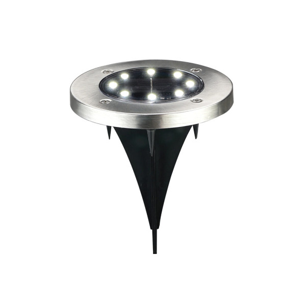 Вуличний світильник на сонячній батареї Goldlux 330246 Solly LED 6500K IP44 сріблястий