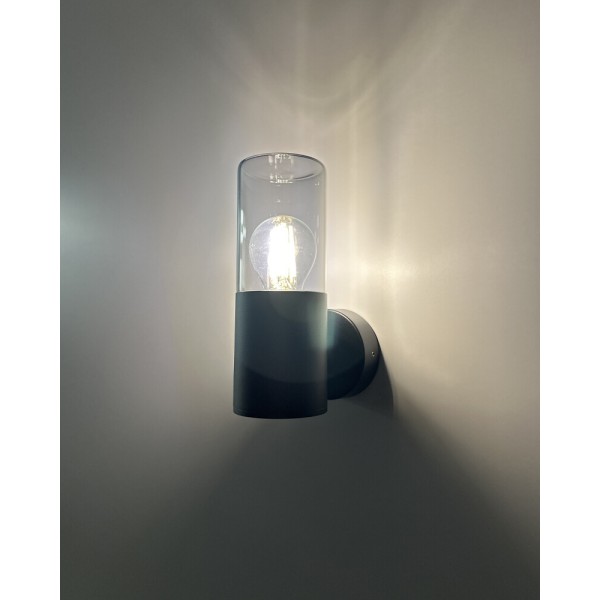 Вуличний світильник Nowodvorski 11371 Ida I E27 1x10W IP44 чорний - фото №1