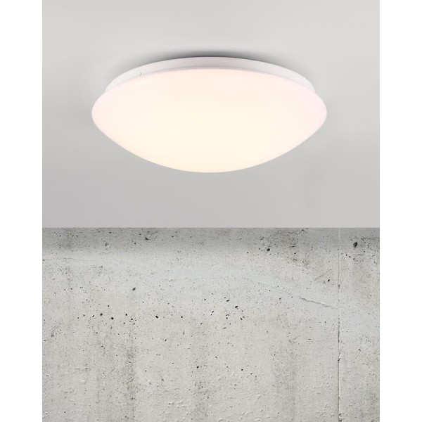 Потолочный светильник Nordlux 45356001 Ask LED 1x12W 3000K 1050Lm IP44 белый - фото №1