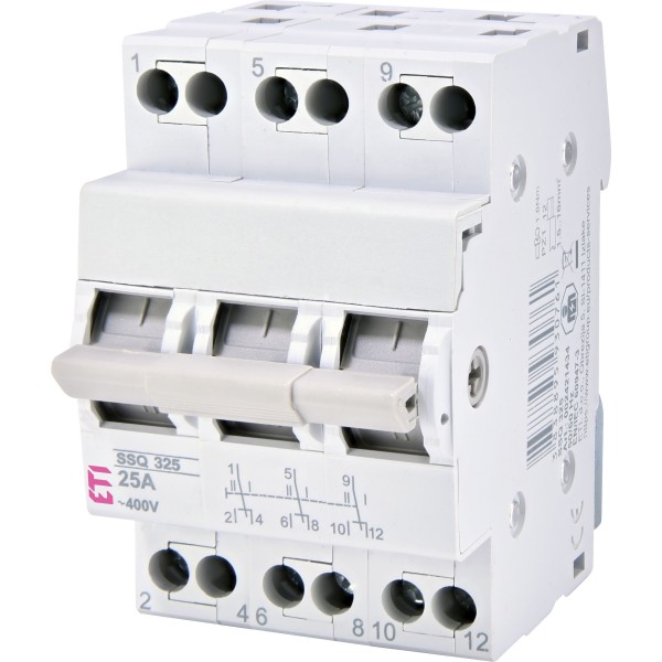 Переключатель нагрузки ETI SSQ 340 3P 40A 1-0-2 (2421435)