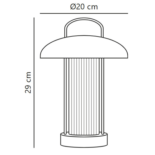 Настільна лампа з акумулятором Nordlux 2512505023 Mirano LED 1x3W 3000K 150Lm IP20 зелена - фото №4
