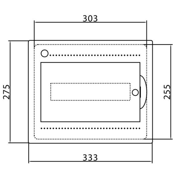 Щит встраиваемый 12 мод. с дверцей RAL9016 Ram Base, DKC - фото №3