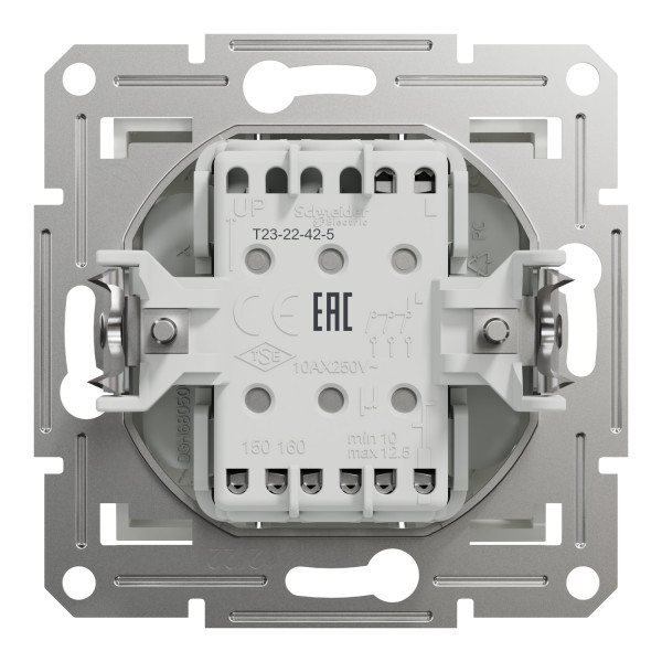 Вимикач трьохклавішний Schneider Electric Asfora без рамки білий (EPH2170121) - фото №2