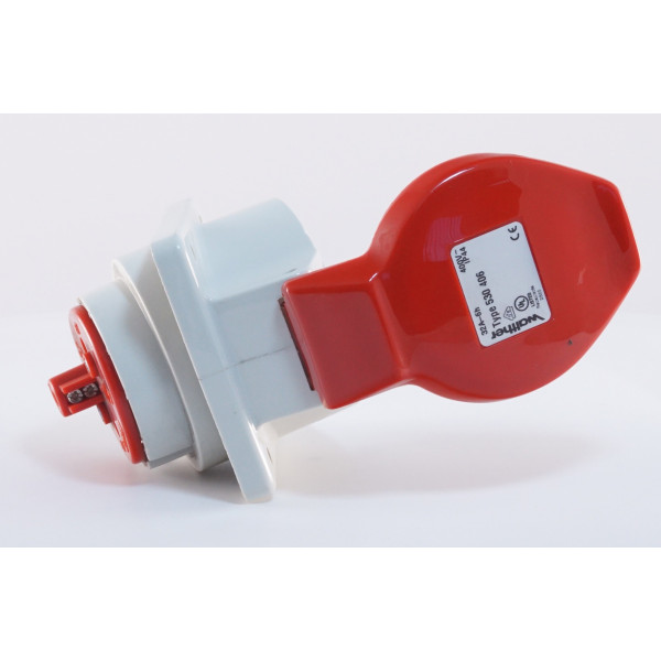 Наклонный силовой разъем WALTHER WL530406 (3p+PE) 32А IP44 - фото №3