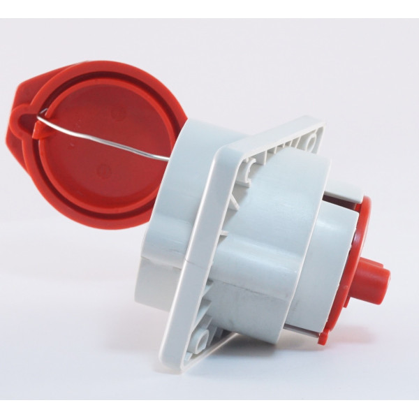 Наклонный силовой разъем WALTHER WL530406 (3p+PE) 32А IP44 - фото №5