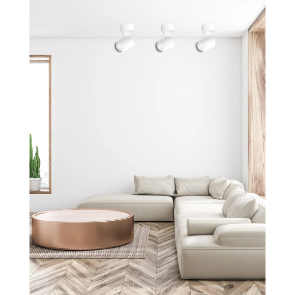 Светильник поворотный, спот Goldlux 328724 Lynx GU10 1x10W IP20 белый - фото №1