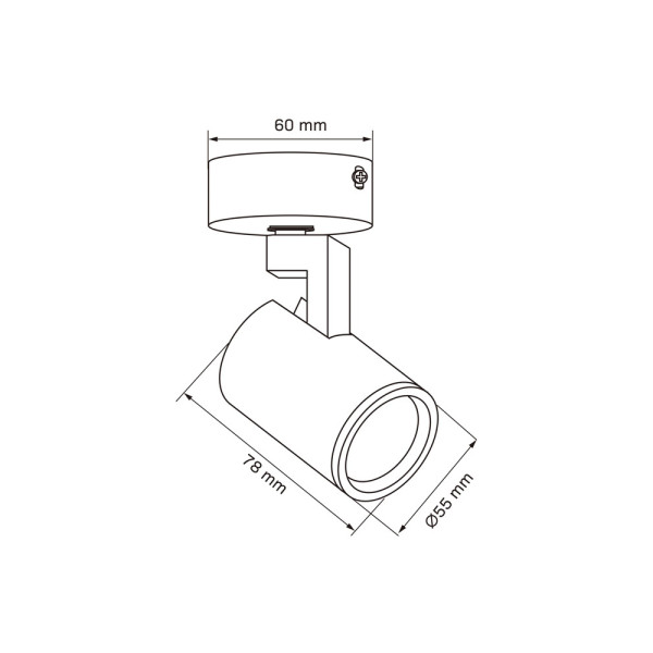 Светильник поворотный, спот Goldlux 328724 Lynx GU10 1x10W IP20 белый - фото №2