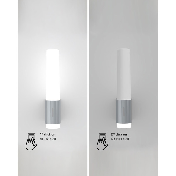 Світильник підсвітка для дзеркала Nordlux 2015301001 Helva Night LED 1x6.8W 3000K 600Lm IP44 білий - фото №2