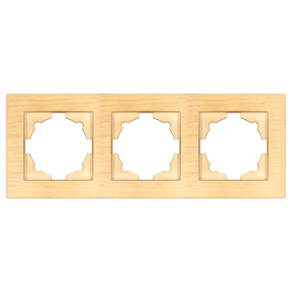 Рамка ELBI VEGA Woodline клен 3-на (510-012700-227)