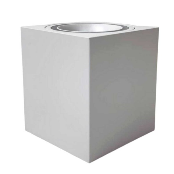 Cветильник точечный накладной MANHATTAN-L GU10 IP20 квадрат белый Violux ( 341001 ) - фото №1